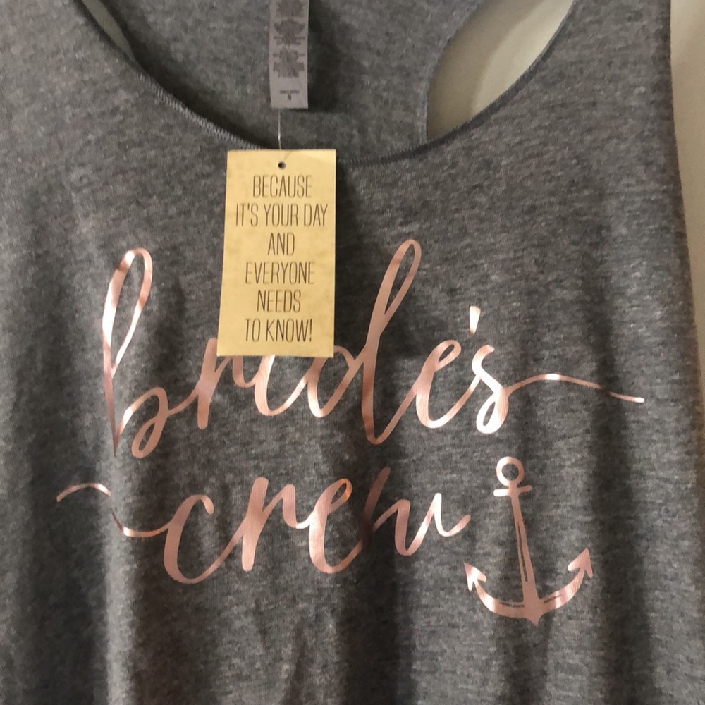 NWT Bride Crew Razorback Tank Top - Picture 2 of 3